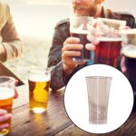 Plastic Drinking Glass Juice Glass Water Glass Set of 6 Transparent Glass - Closeup Embroidery by Nari Haat, Indian e...