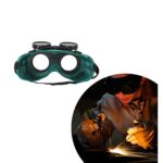 Welding Goggles (Dark Green, Large) - Neckline Detail by Nari Haat, Indian ethnic wear, women clothing, designer suit