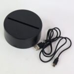 3D Illusion Multicolor Changing LED Night Lamp with Cat Design - Sleeve Design by Nari Haat, Indian ethnic wear, wome...