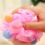 Bath Sponge Round Loofah and Back Scrubber for Men and Women - Fabric Detail by Nari Haat, Indian ethnic wear, women ...