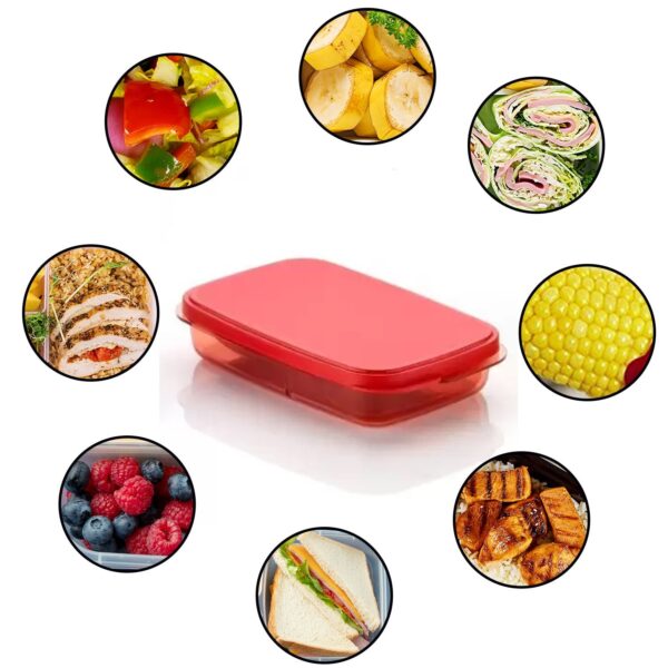 Seal Rectangular 2 Containers Lunch Box - Front View by Nari Haat, Indian ethnic wear, women clothing, designer suit