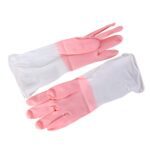 Medium Reusable Long-Cuff Household Cleaning Gloves - (1 Pair) - Full Detail by Nari Haat, Indian ethnic wear, women ...