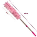 Multipurpose Microfiber Cleaning Duster with Extendable Telescopic Handle - Closeup Embroidery by Nari Haat, Indian e...
