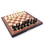 Premium Portable Chess Set Plastic Chess Pieces (1 Set) - Sleeve Design by Nari Haat, Indian ethnic wear, women cloth...
