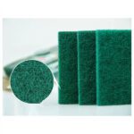 Green Kitchen Scrubber Pads for Utensils / Tiles Cleaning - Fabric Detail by Nari Haat, Indian ethnic wear, women clo...