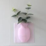 Wall Hanging Silicone Flower Pot Sticker Plant Rack for Decoration (MultiColour) - Neckline Detail by Nari Haat, Indi...