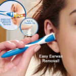 Swab Silicone Easy Earwax Removal with 16 Replacement Disposable Soft Tips / Ear Wax - Closeup Embroidery by Nari Haa...