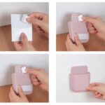 Wall Mounted Storage Case with Mobile Phone Charging Port Plug Holder - Pack of 4 Pcs - Sleeve Design by Nari Haat, I...