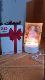 Beautiful 3D Lord Hanuman Frame with soft white light (1 Pc) - Full Detail by Nari Haat, Indian ethnic wear, women cl...