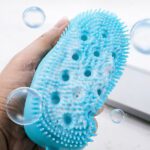 Silicone Bubble Bath SPA Super Soft Body Scrubbing Brush - Closeup Embroidery by Nari Haat, Indian ethnic wear, women...