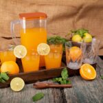 Resistant glass jug for juice, milk, and cold or hot beverages