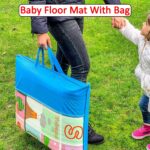 Waterproof Double Side Baby Play Floor Mat for Kids Home With Bag (Size 120 x 180cm) - Neckline Detail by Nari Haat, ...
