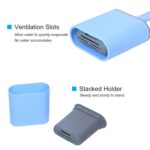 Silicone Toilet Brush with Holder Stand  for Bathroom Cleaning - Fabric Detail by Nari Haat, Indian ethnic wear, wome...