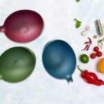 Plastic Rice Bowl Food Strainer Thick Drain Basket Vegetable Fruit 3 Pcs - Front View by Nari Haat, Indian ethnic wea...