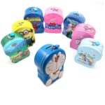 Cartoon Character Metal Piggy Bank Coin Box Money Box - Closeup Embroidery by Nari Haat, Indian ethnic wear, women cl...