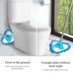 Stainless Steel Adjustable Triangle Mop for Cleaning Wet & Dry Floor Surfaces - Back View by Nari Haat, Indian ethnic...