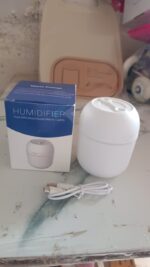 Portable Mini USB Humidifier with Light – Cool Mist & Essential Oil Diffuser (250ML) - Full Detail by Nari Haat, In...