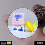 Hair Scalp Adjustable Massager Shampoo Brush,Scalp Shampoo Brush - Closeup Embroidery by Nari Haat, Indian ethnic wea...