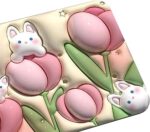 Stone Bath Mat Non Slip Dry Shower Mat (60X39CM) - Neckline Detail by Nari Haat, Indian ethnic wear, women clothing, ...