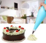 Cake Decorating Nozzle with Piping Bag Stainless Steel Piping Cream Frosting Nozzles - Full Detail by Nari Haat, Indi...