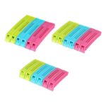 Plastic Snack Bag Clip Sealer Set (18 Pcs, Multicolour) - Fabric Detail by Nari Haat, Indian ethnic wear, women cloth...