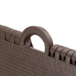 18 Inch Non-Slip Folding Stool for Kitchen, Bathroom & Garden - Sleeve Design by Nari Haat, Indian ethnic wear, women...