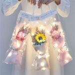 Home Decoration Rose Hand Made Valentine's Day Artificial Flowers(1 Pc) - Neckline Detail by Nari Haat, Indian ethnic...