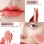 8-Piece Mini Makeup Brush Kit – Portable Premium Synthetic Set with Case (Mix Colors) - Closeup Embroidery by Nari ...