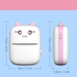 Pocket Mini Bluetooth Thermal Printer Wireless Smart Printer for Photos (Includes 1 Roll Paper) - Sleeve Design by Na...