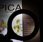 Magnifying Glass with 3 Led Light 3X Power and Rubberized Handle - Fabric Detail by Nari Haat, Indian ethnic wear, wo...