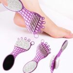 4 in 1 Pedicure Tool – Pumice, Brush, Scrubber & File for Soft Feet - Back View by Nari Haat, Indian ethnic wear, w...