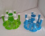Miracle Plastic Glass Stand for Kitchen & Dining (6-Glass, Spices, Moq - 2 Pc) - Fabric Detail by Nari Haat, Indian e...