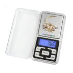 MH-200 Electronic Portable Mini Pocket Weighing Scale 200g - Closeup Embroidery by Nari Haat, Indian ethnic wear, wom...