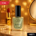 OG Beauty Sunshine Gold Starlet Glitter Nail Paint (10 ML / 1 Pc) - With Dupatta by Nari Haat, Indian ethnic wear, wo...