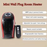 Wonder Warm 400W Wall Plug Room Heater with Remote Control (1 Pc) - Back View by Nari Haat, Indian ethnic wear, women...