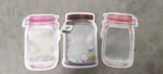 Plastic Transparent Medium Jar Shaped Pouch With Zipper (1 Pc) - Full Detail by Nari Haat, Indian ethnic wear, women ...