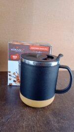 Insulated Coffee Mug with Spill-Proof Lid (Approx 450ML & 1 Pc) - Full Detail by Nari Haat, Indian ethnic wear, women...