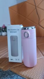 Stainless Steel Insulated Vacuum Bottle With Insulated Cap Lock (320ml Approx) - Fabric Detail by Nari Haat, Indian e...