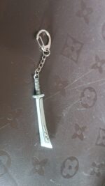 Stainless Steel Knife Keychain - Compact & Durable (1 Pc) - Fabric Detail by Nari Haat, Indian ethnic wear, women clo...