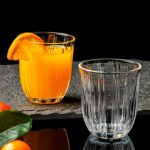 Premium Transparent Glass Tumbler Set, Tumbler (256ML / 6 Pc) - Fabric Detail by Nari Haat, Indian ethnic wear, women...