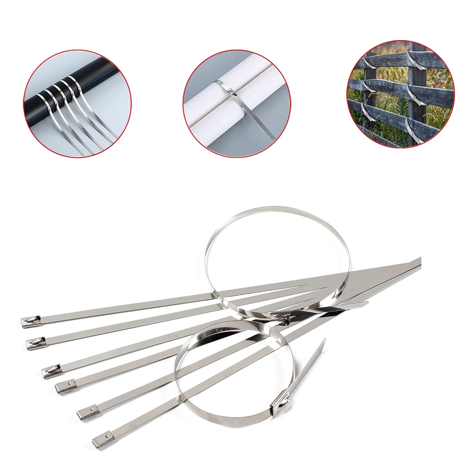 6_08454af7-ad67-4599-aa5c-eaac7ff11d08.jpg Stainless Steel Cable TIE Used for Solar, Industrial and Home Improvement Multipurpose HIGH Strength, Self-Locking Zi...