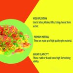 Strong & Reusable Rubber Bands: Multicolor (1.5 Inch 100 GM) - Neckline Detail by Nari Haat, Indian ethnic wear, wome...