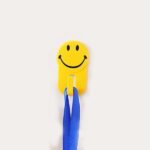 Plastic Self-Adhesive Smiley Face Hooks, 1 Kg Load Capacity (6pcs) - Sleeve Design by Nari Haat, Indian ethnic wear, ...