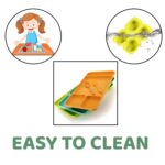 4-Compartment Plastic Dish Set with Spoon & Fork – Versatile Dinner & Pav Bhaji Plate - Fabric Detail by Nari Haat,...