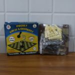 Chess & Checkers 2-in-1 Travel Game - (1 Set) - Fabric Detail by Nari Haat, Indian ethnic wear, women clothing, desig...