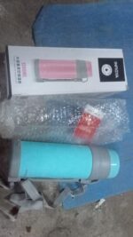 Stainless Steel Vacuum Bottle – 1200 ML Double-Wall Insulated Travel Bottle - Neckline Detail by Nari Haat, Indian ...