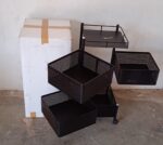 Metal High Quality Kitchen Trolley Kitchen Organizer Items and Kitchen Accessories Items for Kitchen Rack Square Desi...