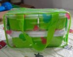 Tiffin Box Smart Lunch Box High Quality 3 box Lunch Box Leak Proof Lunch Box - Full Detail by Nari Haat, Indian ethni...