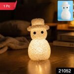 Snowman-Shaped Decorative LED Night Lamp (1 Pc) - With Dupatta by Nari Haat, Indian ethnic wear, women clothing, desi...