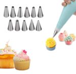 12 Piece Cake Decorating Set of Measuring Cup Oil Basting Brush - Full Detail by Nari Haat, Indian ethnic wear, women...